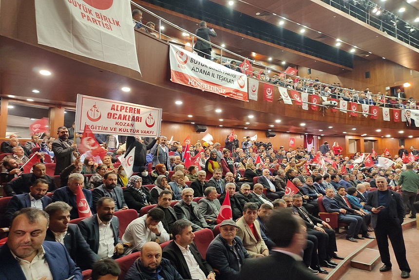 BBP Adana Kongresinde Ahmet Şahin Güven Tazeledi