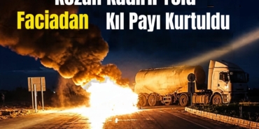 TRAFİK KAZASINDA FACİADAN KIL PAYI KURTULDU