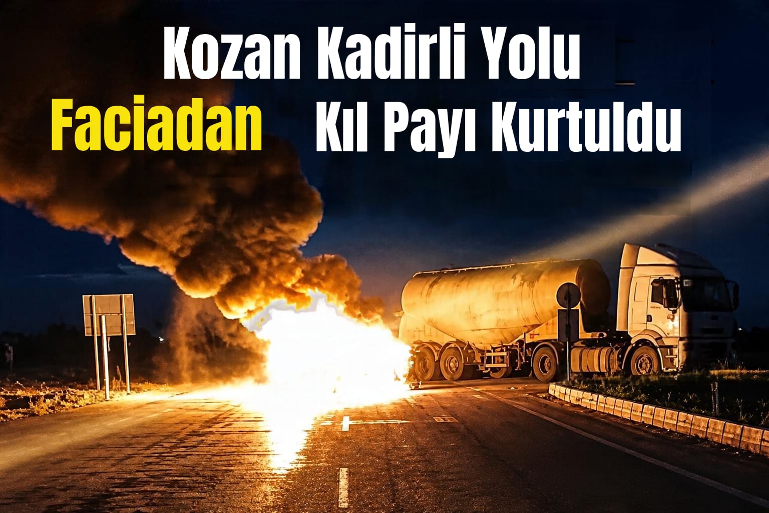 TRAFİK KAZASINDA FACİADAN KIL PAYI KURTULDU